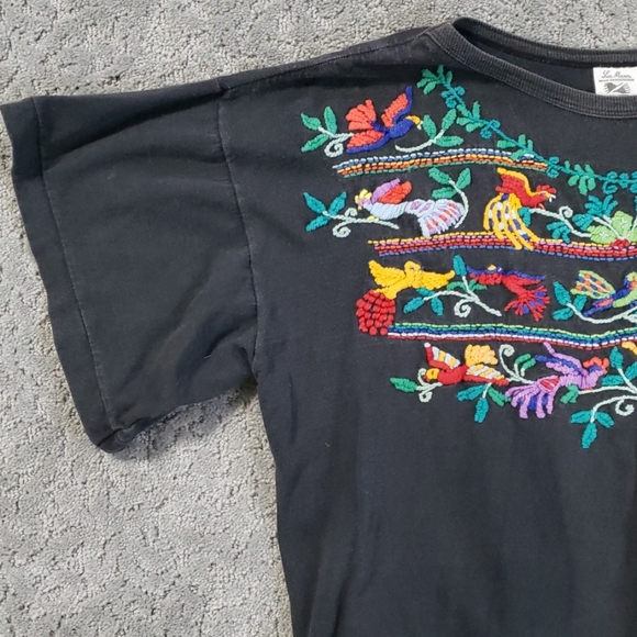 Vintage embroidered top bell sleeve - Picture 4 of 5